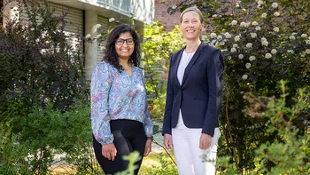 From left: Project member&amp;#160;Saranya Subramani and project leader&amp;#160;Hanne C. Winther-Larsen.