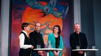 Paneldeltakerne (fra venstre)&amp;#160;Karen V. Lykke, Birger Svihus,&amp;#160;Helle Margrete Meltzer&amp;#160;og&amp;#160;Bj?rn Gimming.